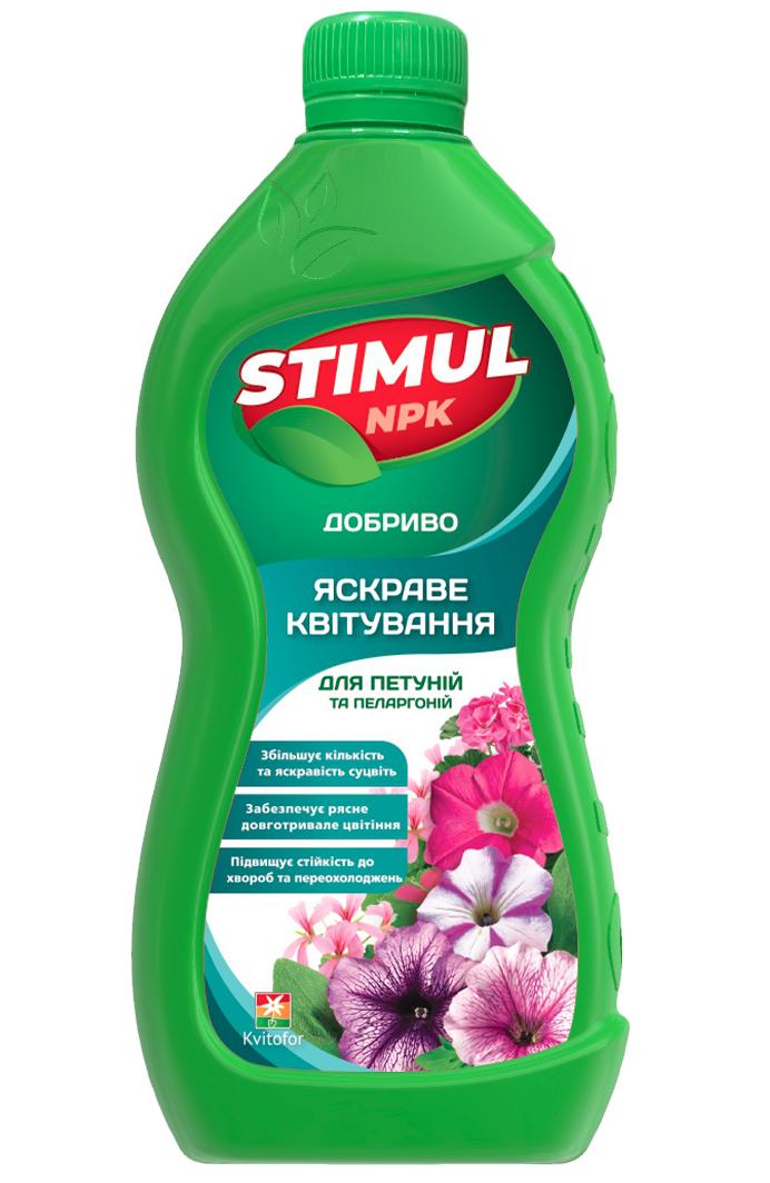 Удобрение минеральное Stimul NPK для петуний и пеларгоний, 550 мл