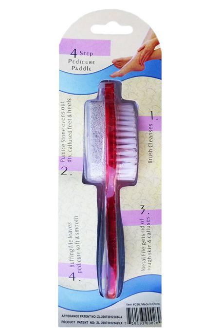 Multifunctional pedicure brush