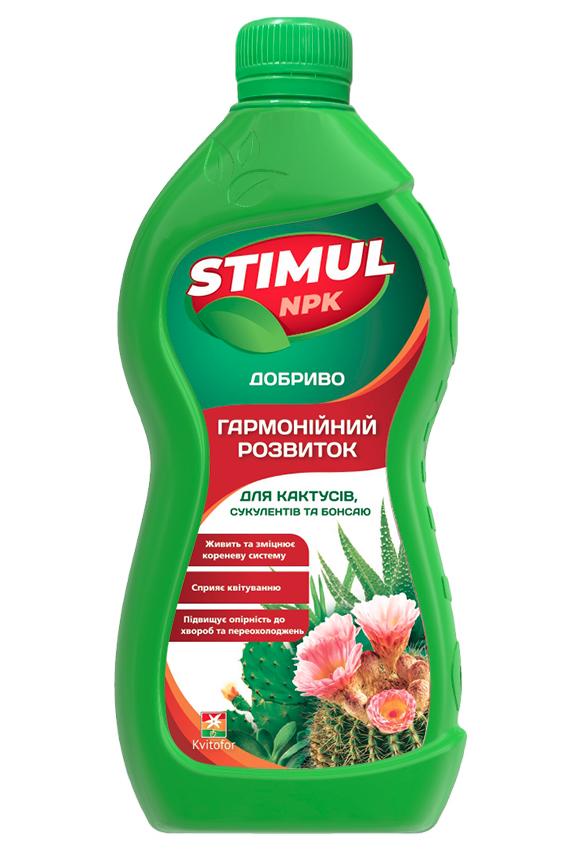 Удобрение минеральное Stimul NPK для кактусов, суккулентов, бонсаю, 310 мл