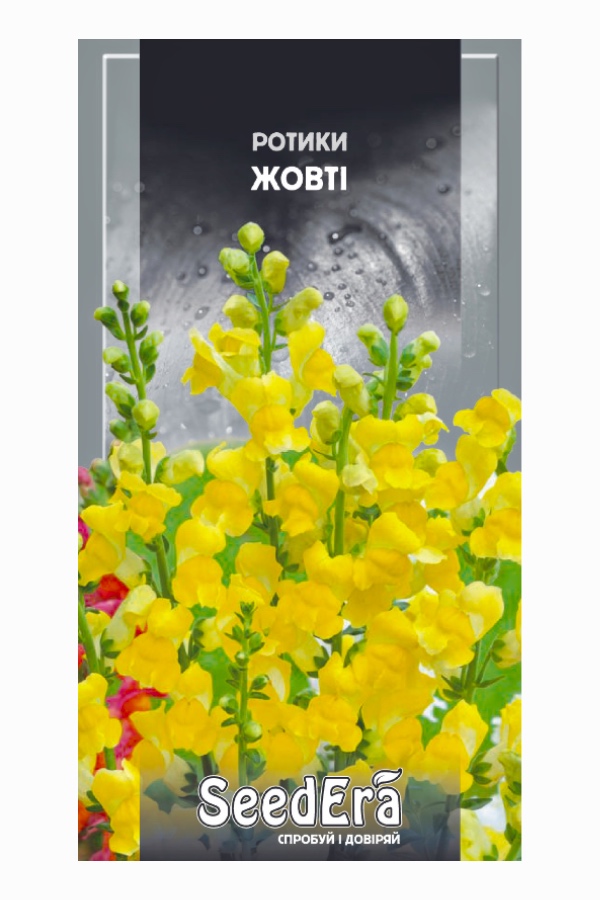 Насіння квітів Ротики Жовті, 0.2 г, Seedera | Семена цветов Ротики Желтые, 0.2 г, Seedera