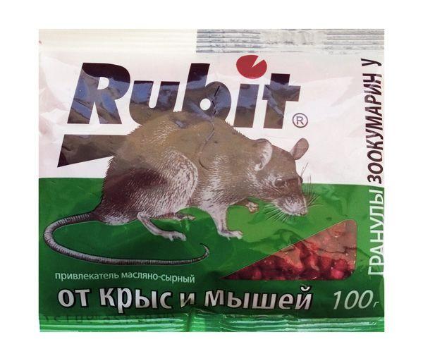 Rubit зоокумарин гранулы 100 г с масляно-сырным приманкой