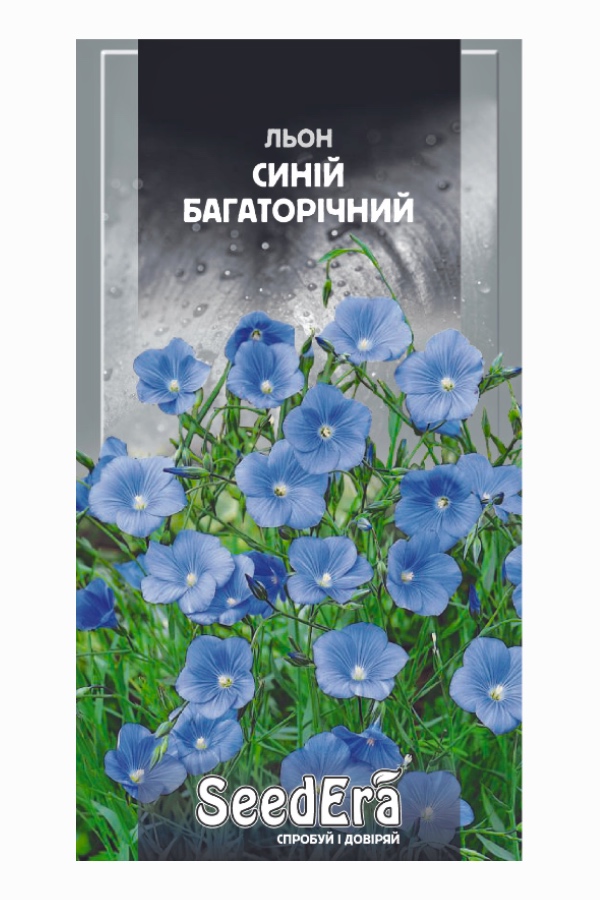 Blue Perennial Flax Flower Seeds, 0.5 g, Seedera