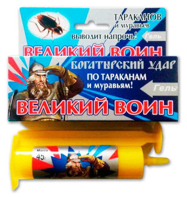 Great Warrior Gel for Cockroaches and House Ants, 45 g syringe
