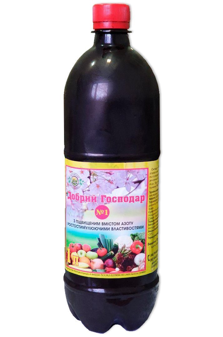 Dobryi Hozayin No. 1 Fertilizer with Increased Nitrogen Content, 1 L