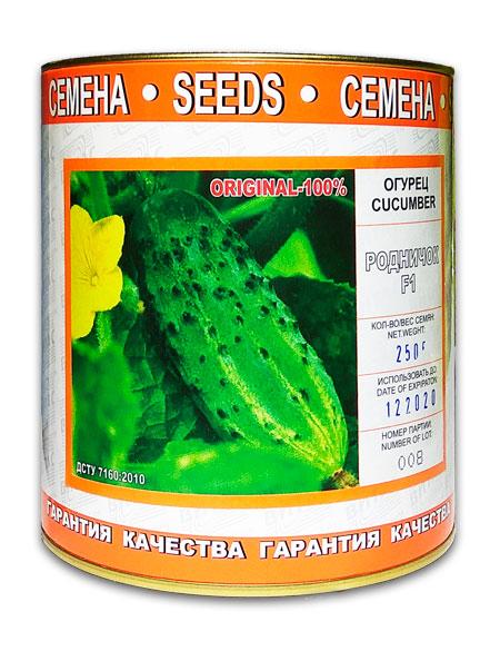 Cucumber Seeds Rodnichok F1, Inlaid, 250 g