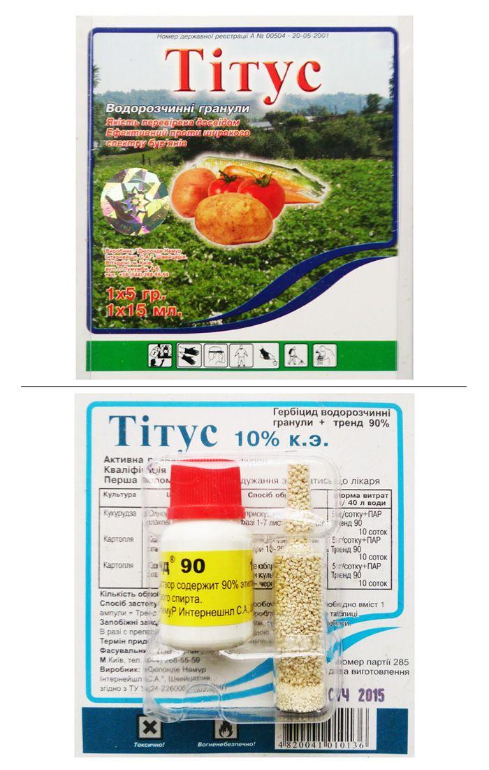 Titus 5 g and Trend 15 ml
