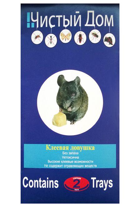 Чистый Дом клеевая ловушка от грызунов и насекомых-вредителей размер 28*13,5 2 шт. в упаковке