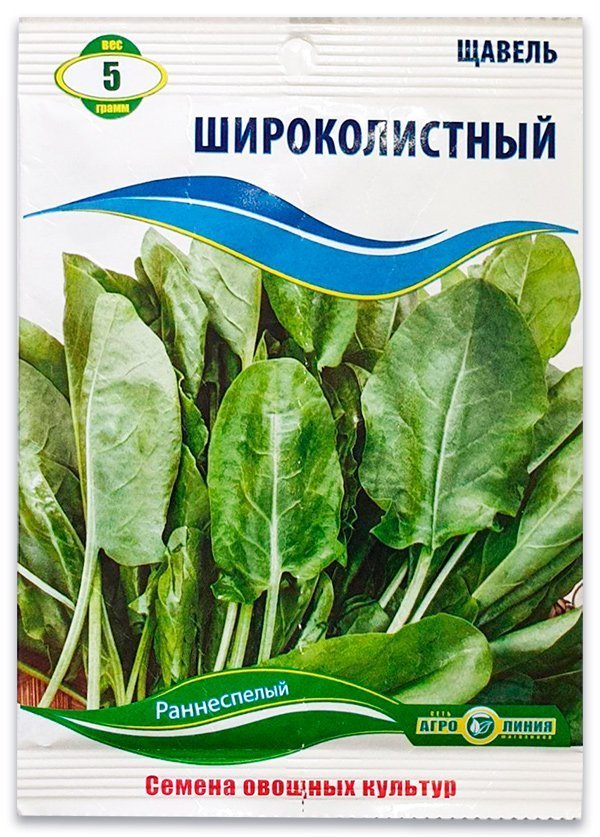 Broad-leaved sorrel seeds, 5 g.