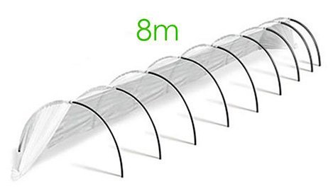 Greenhouse (8 m) made of agrotextile, arched, ready-to-assemble kit