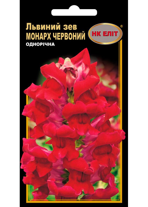 Семена цветов Львиный Зев Смесь Монарх красный, 0.2 г
