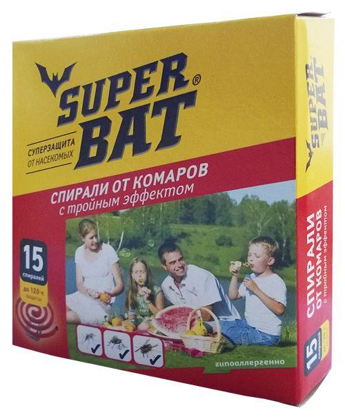 Super Bat smoke-free mosquito coils with triple effect