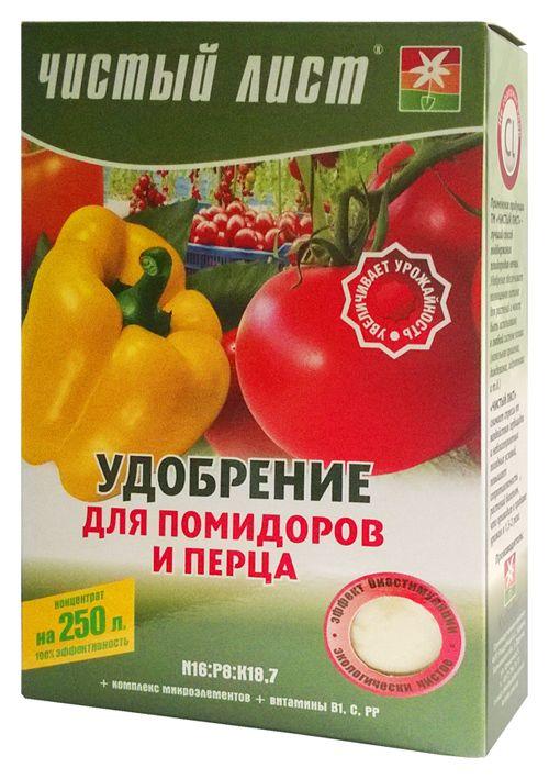 Чистый лист кристаллическое удобрение для помидоров и перца, 300 г