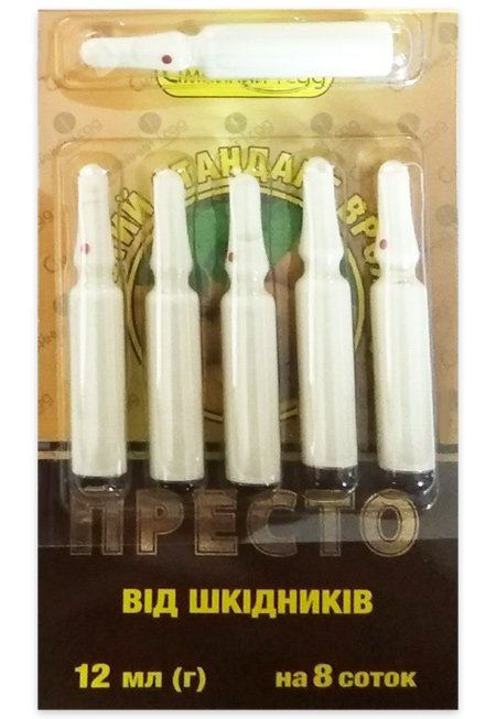 Presto 6 ampoules of 2 ml