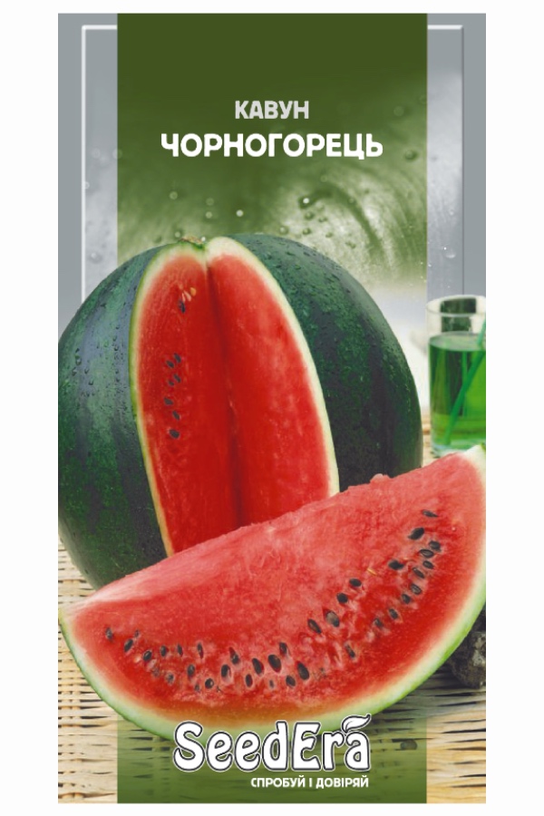 Семена арбуза Черногорец, 1 г, Seedera