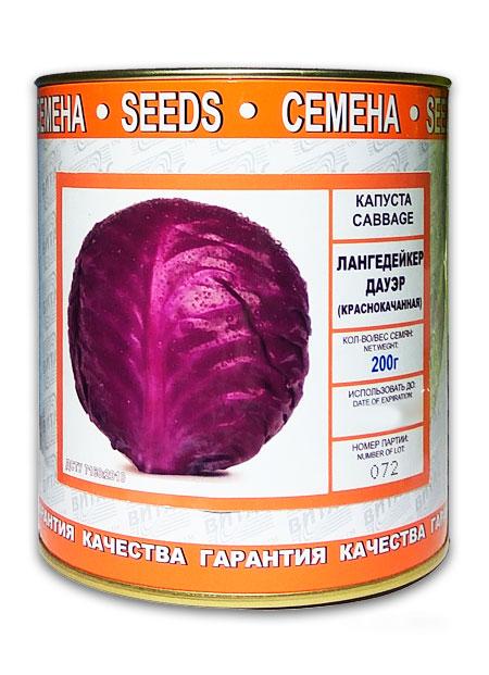 Langedecker Dauer Red Cabbage Seeds, coated, 200 g