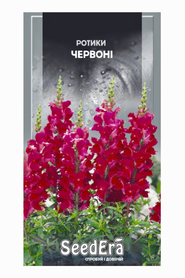 Насіння квітів Ротики Червоні, 0.2 г, Seedera | Семена цветов Ротики Красные, 0.2 г, Seedera