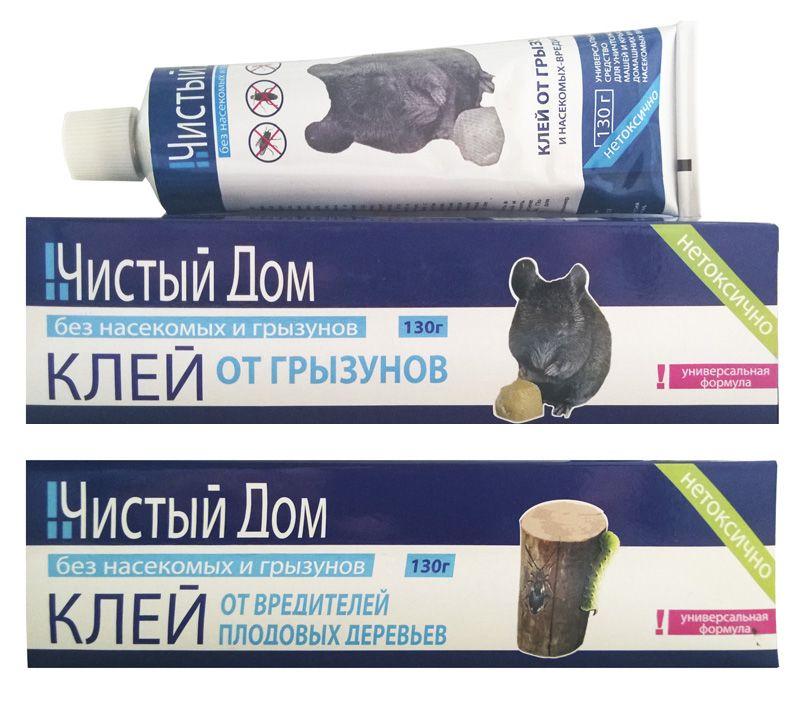 Чистый Дом клей 130 г от грызунов и вредителей плодовых деревьев