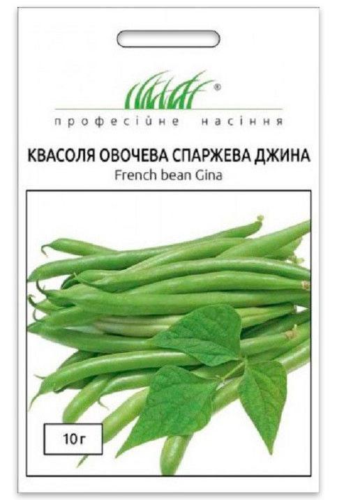 Семена фасоли Джина зеленая спаржевая 10 г Tezier (Франция)
