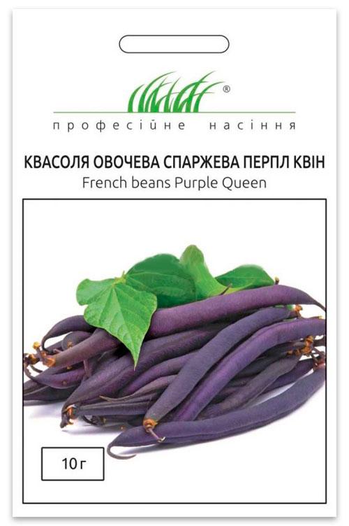 Семена фасоли Перпл Квин фиолетовая спаржевая 10 г Anseme (Италия)