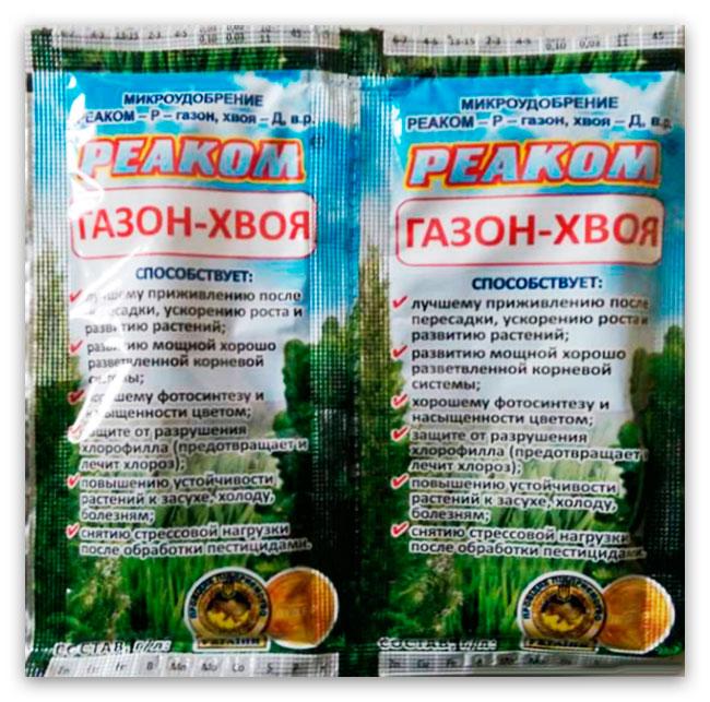 Микроудобрение Реаком Газон-Хвоя, 25 мл