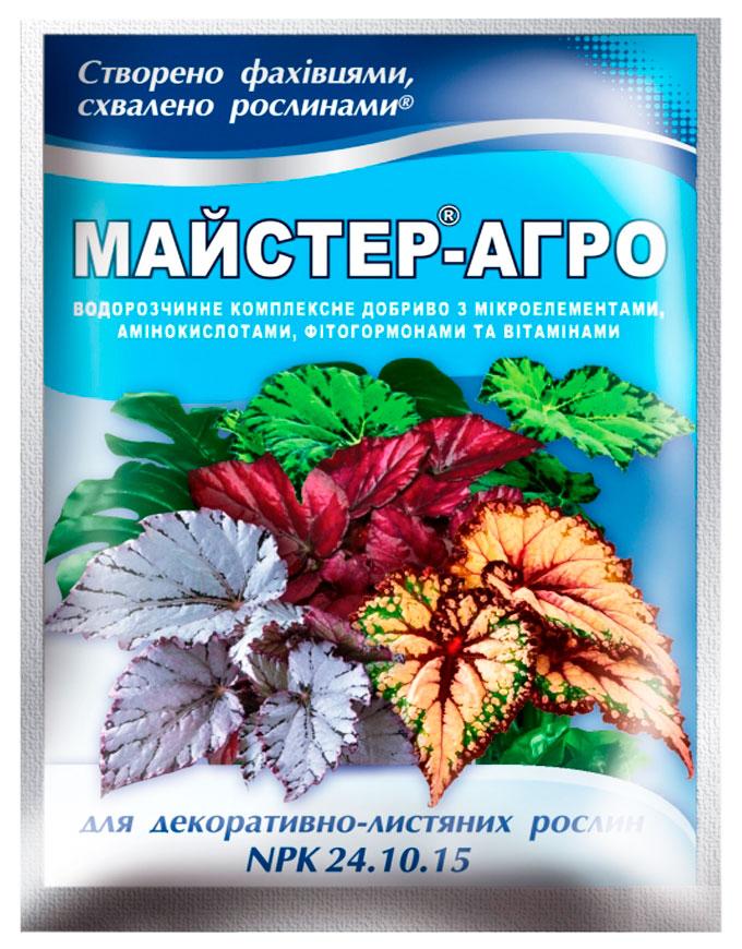 Mастер-Агро для декоративно-лиственных растений, 25 г