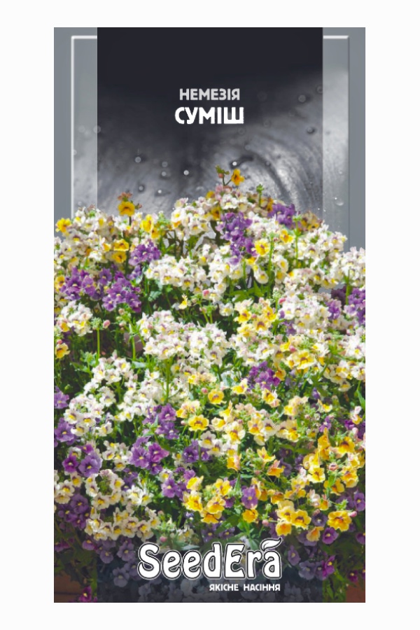 Насіння квітів Немезія Суміш, 0.1 г, Seedera | Семена цветов Немезия Смесь, 0.1 г, Seedera