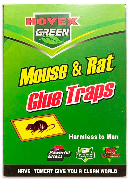 Green small glue trap for rats and mice, size 24x17