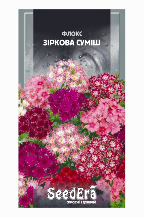 Phlox Star Mix Flower Seeds, 0.2 g, Seedera