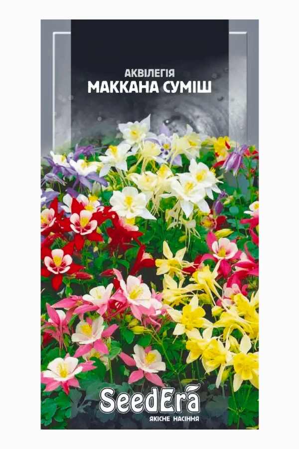 Насіння квітів Аквілегія Маккана Суміш, 0.1 г, Seedera | Семена цветов Аквилегия Маккана Смесь, 0.1 г, Seedera
