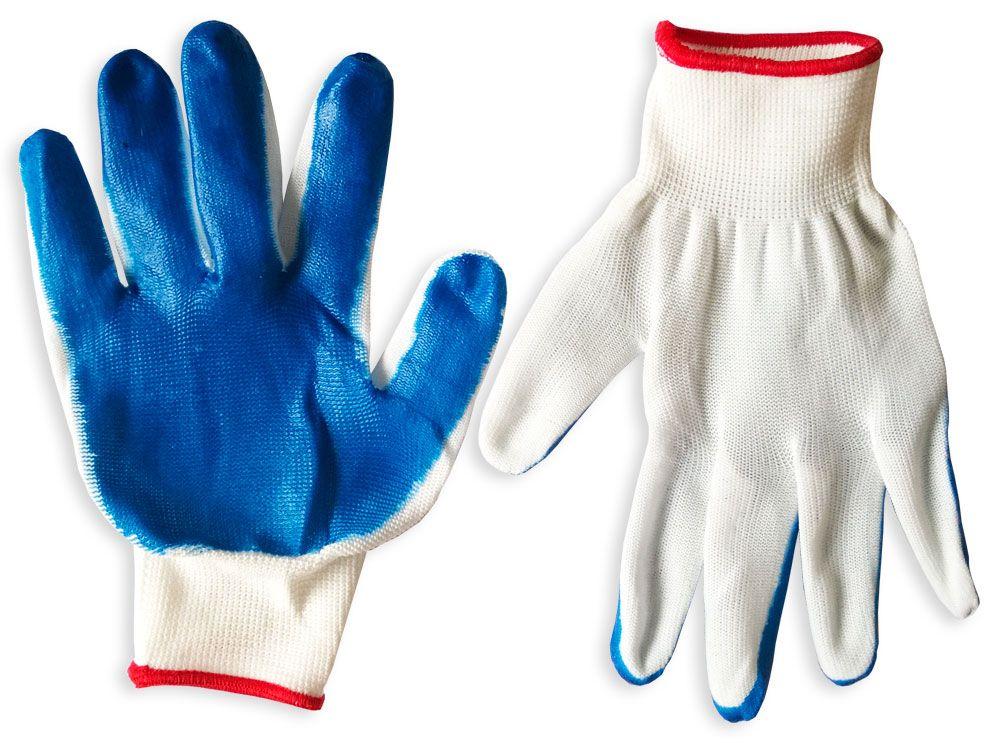 Blue stretch gloves, pack of 12 pairs
