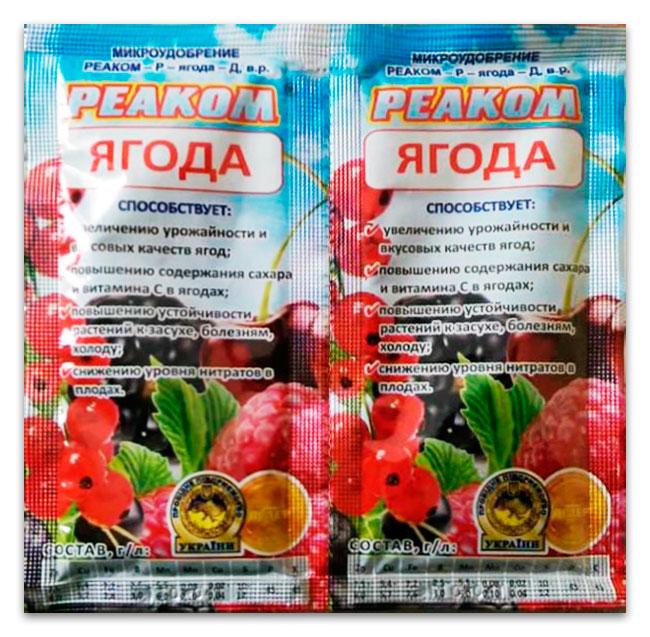 Микроудобрение Реаком Ягоды, 25 мл