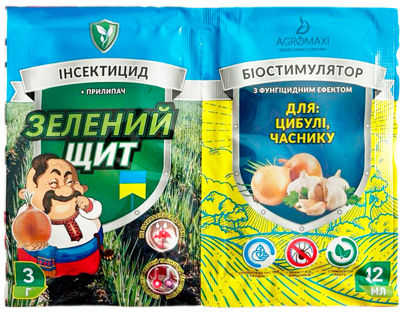 Зеленый щит  для лука и чеснока 12 мл + 3 мл