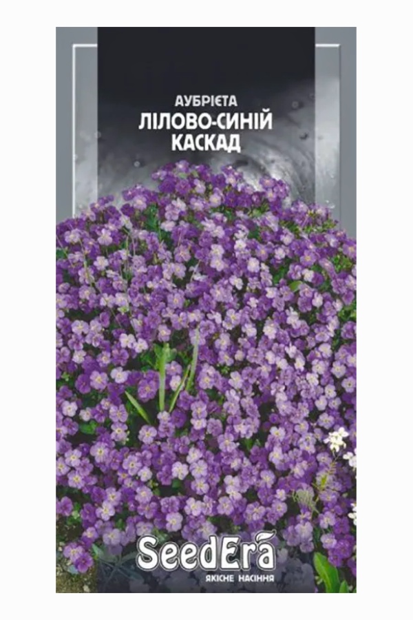 Насіння квітів Аубрієта Лілово-Синій Каскад, 0.1 г, Seedera | Семена цветов Обриета Лилово-Синий Каскад, 0.1 г, Seedera