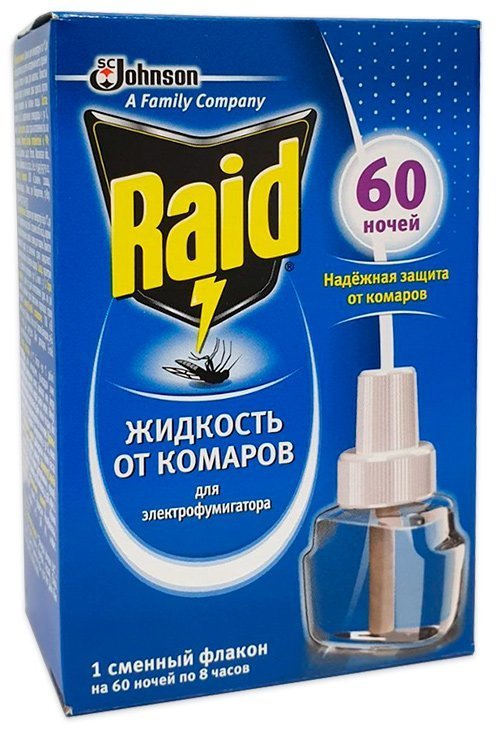 RAID mosquito repellent spray 60 nights